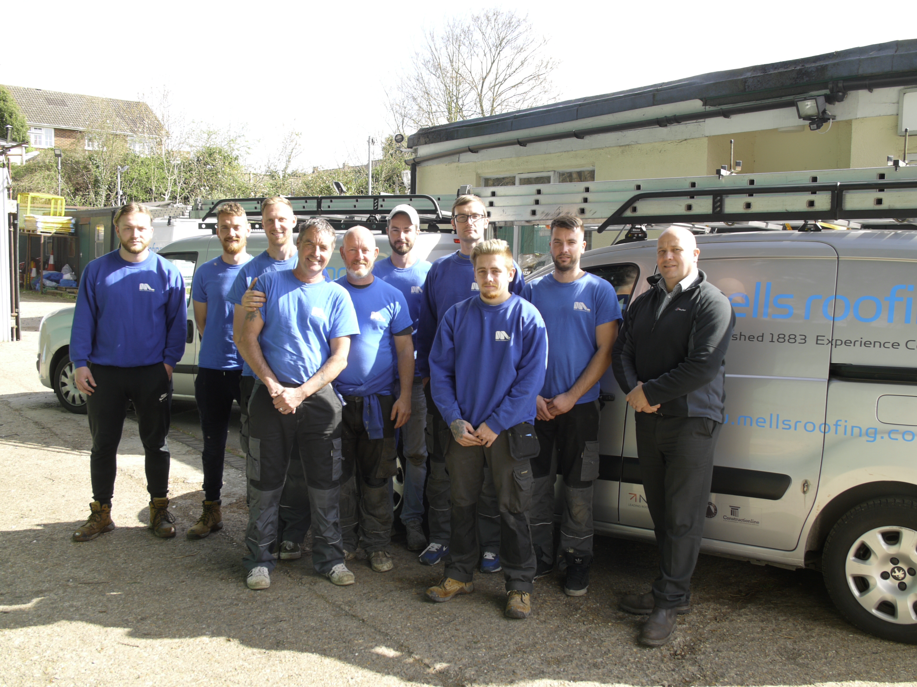 Mells Roofing team